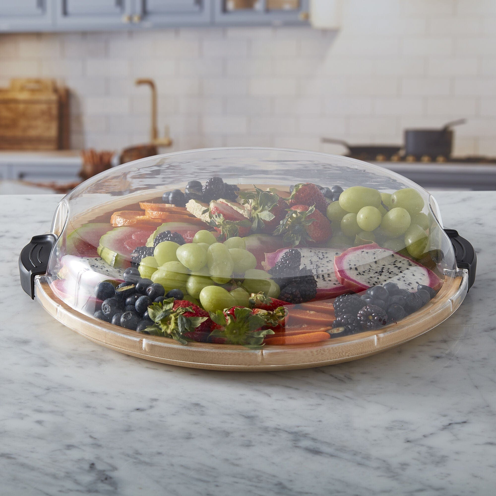 Farberware Build-A-Board ™ Cutting Board with Clear Locking Lid, 14 IN Round