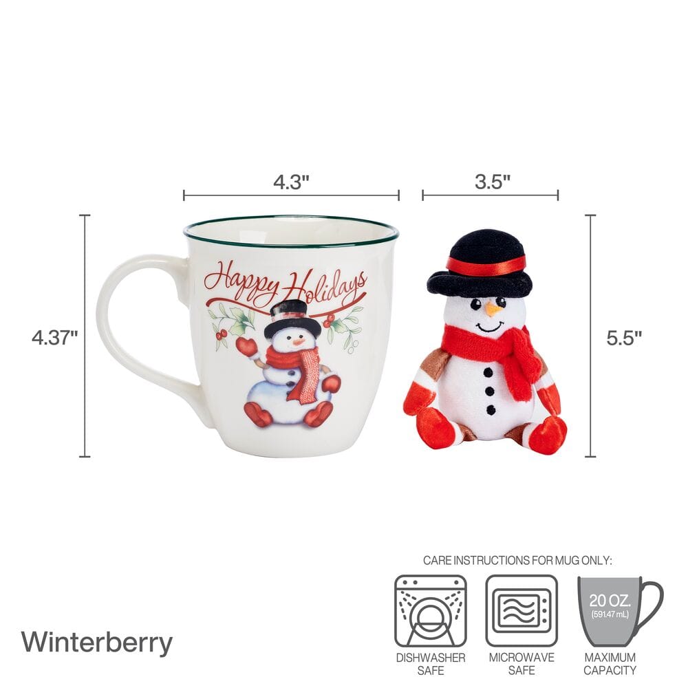 Winterberry® Mug with Snowman Ornament