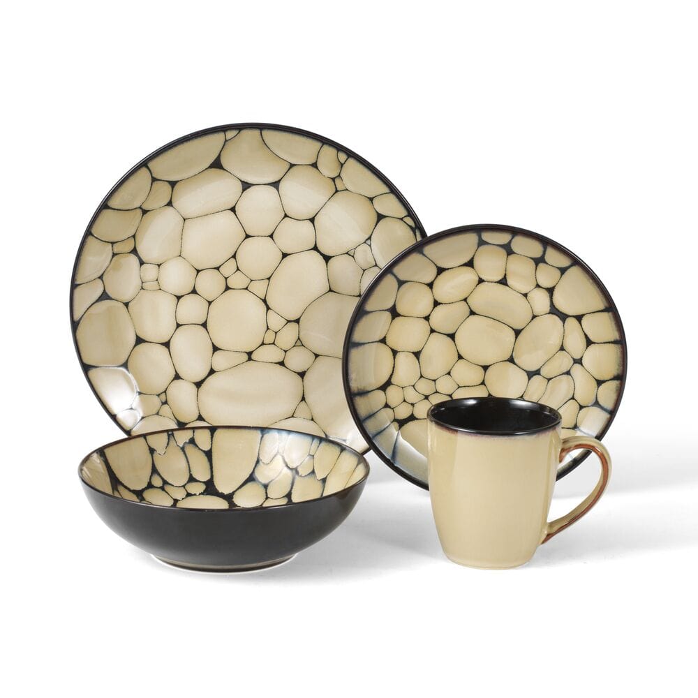 Cobblestone 32 Piece Dinnerware Set Service for 8