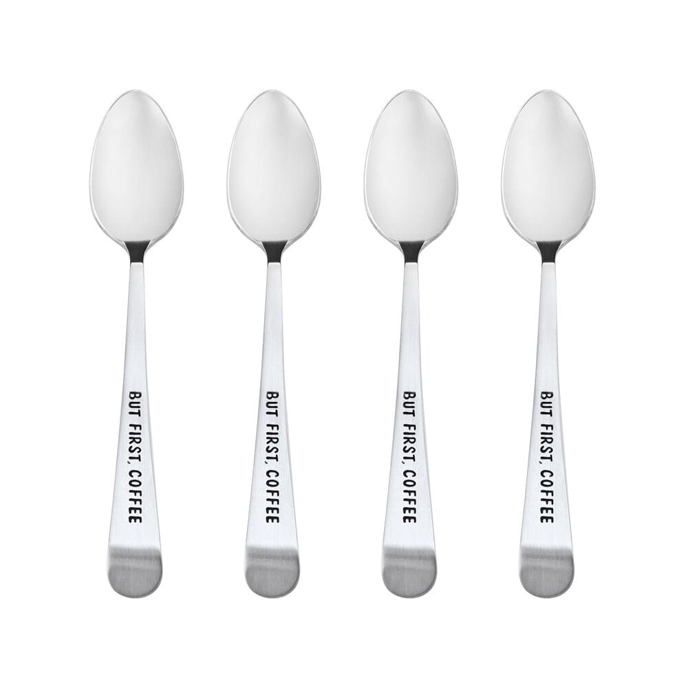 But First Coffee Set of 4 Mini Coffee Spoons