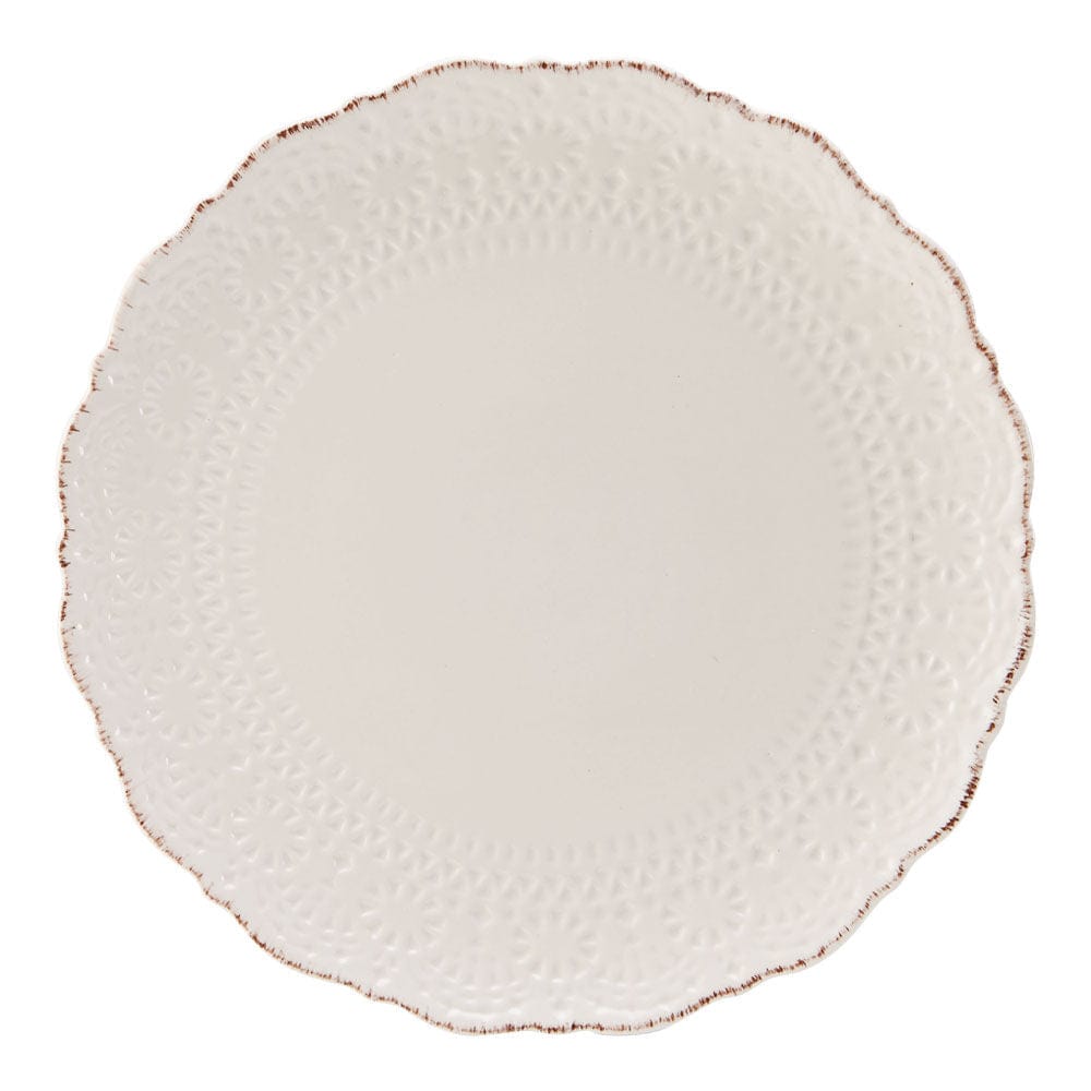 Chateau Cream Set of 4 Dinner Plates