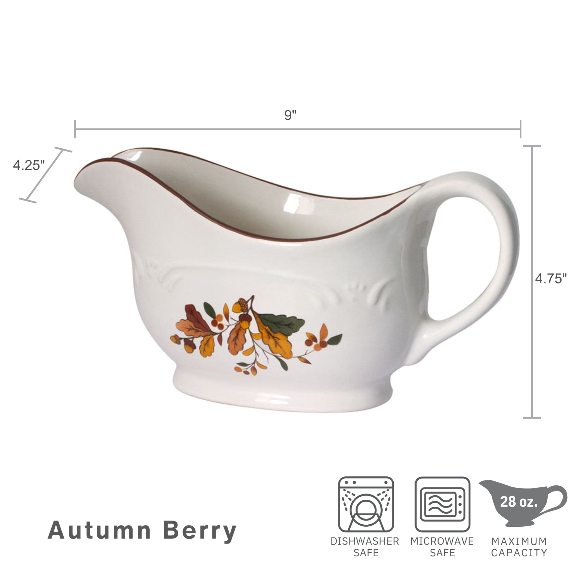 Autumn Berry Gravy Boat