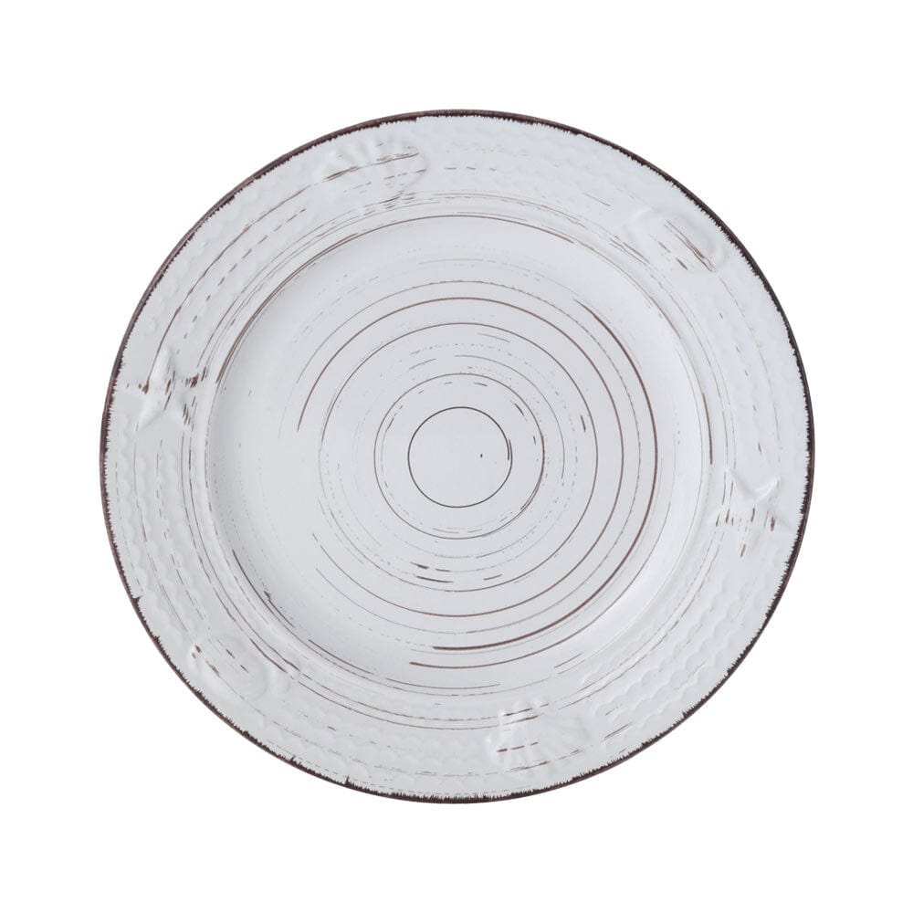 Trellis Coastal White Set of 4 Salad Plates