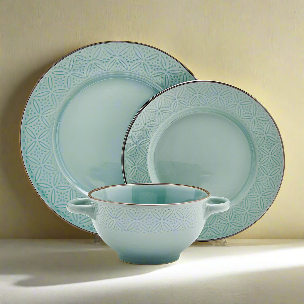 Kori Sage 12 Piece Dinnerware Set, Service for 4