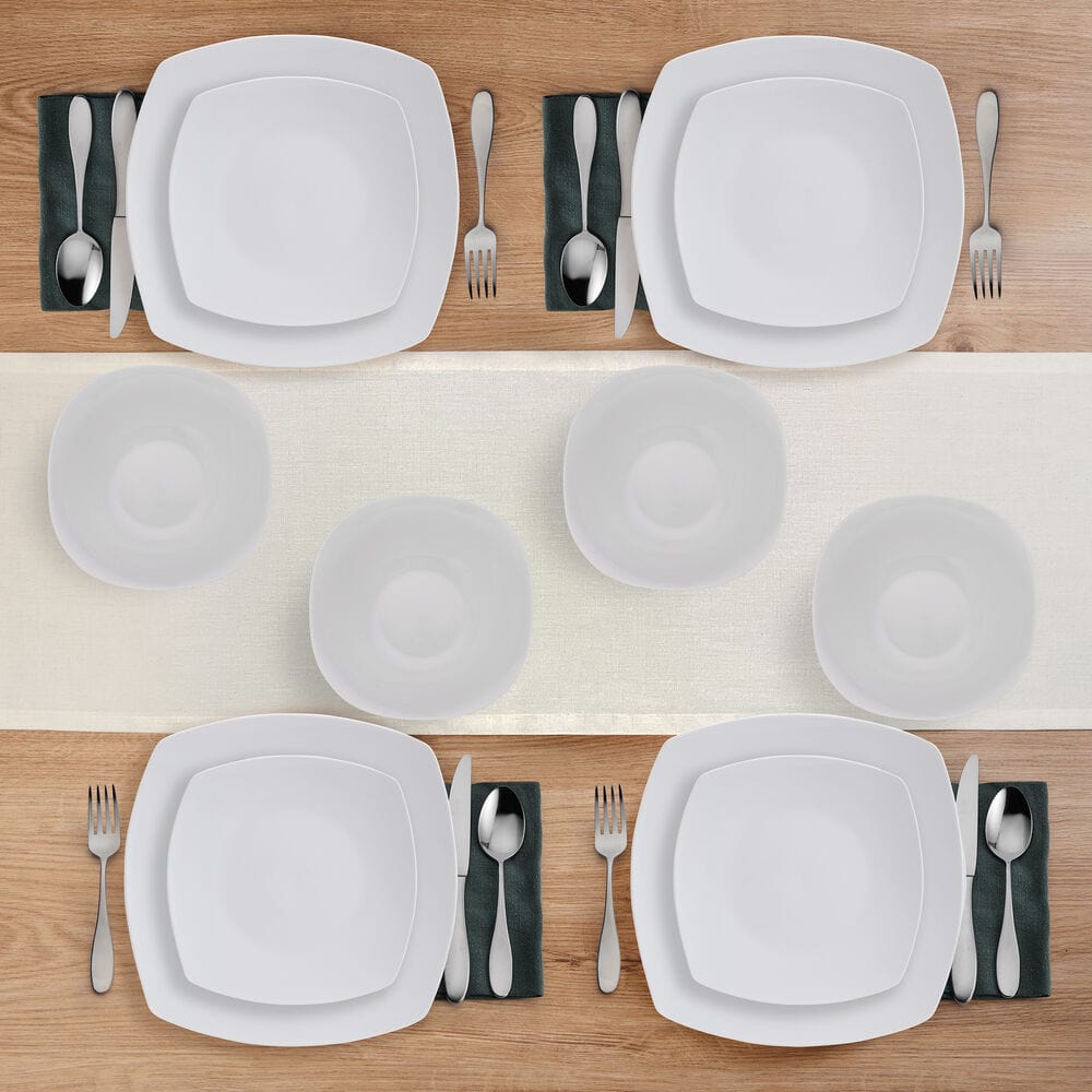 Tara 12 Piece Dinnerware Set, Service for 4