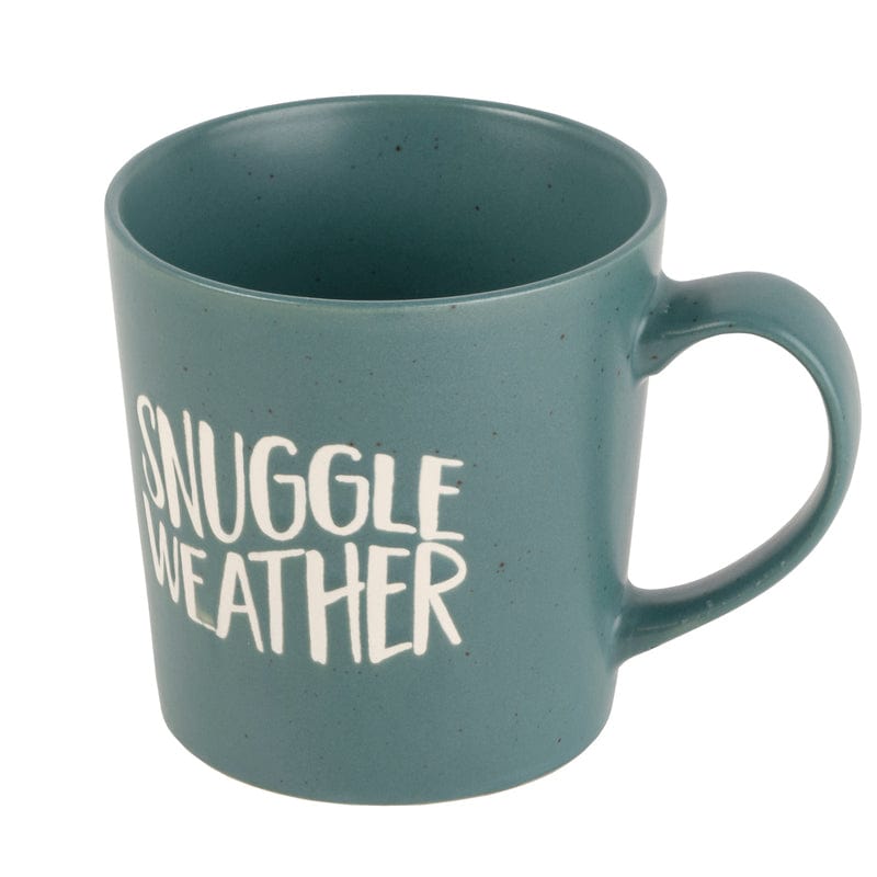 Sentiment Mugs Green Snuggle Weather Mug