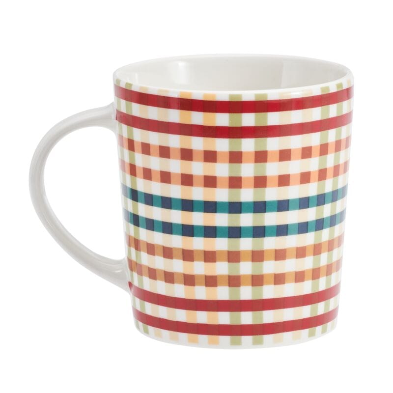 Sentiment Mugs Plaid Pumpkin
