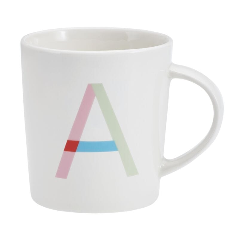Sentiment Mugs Letter A Monogram Mug