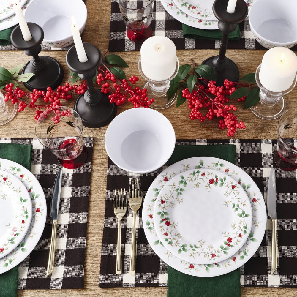 Winterberry® Melamine 24 Piece Dinnerware Set, Service for 8