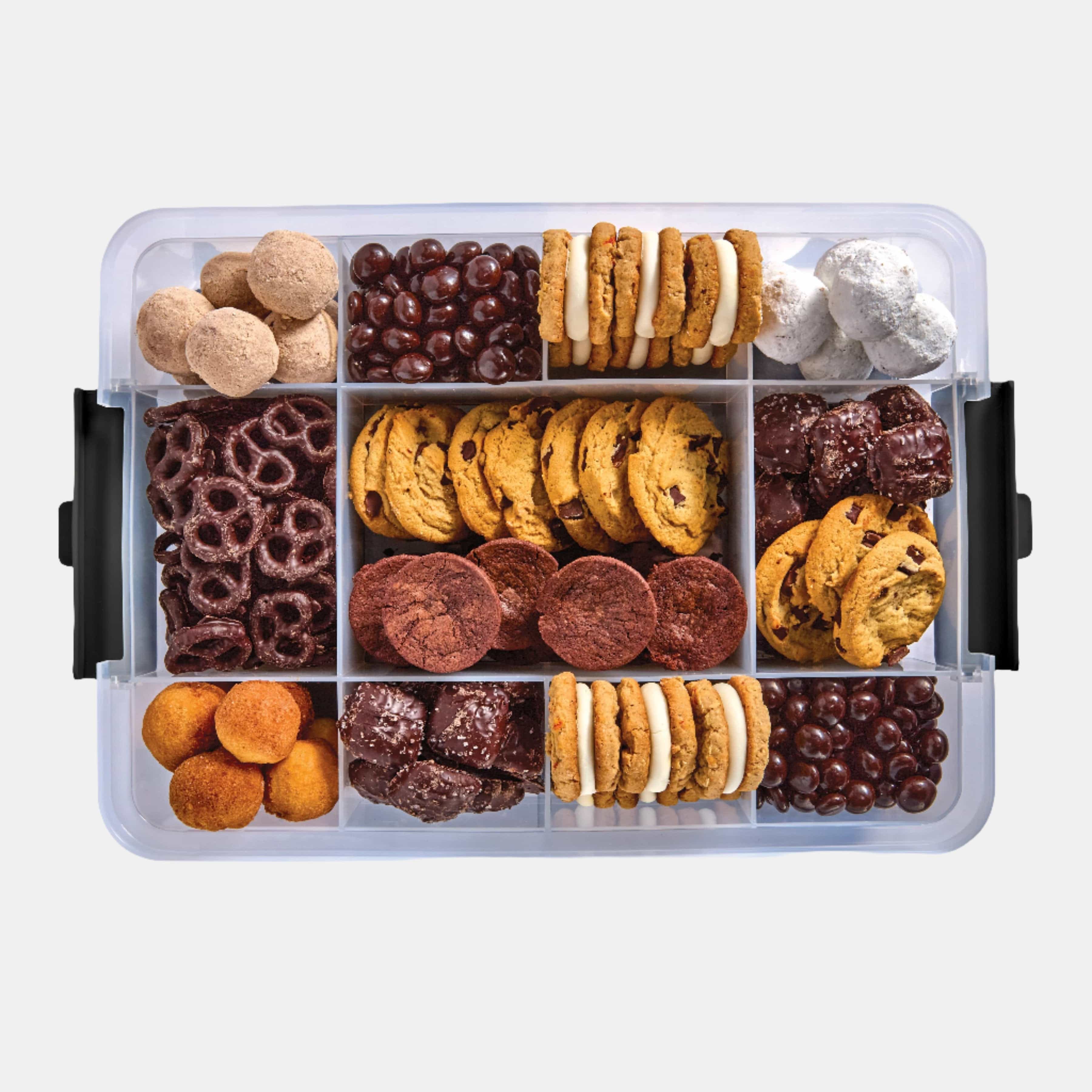 style::Bamboo Cutting Board & Lid w/ 11 Compartments