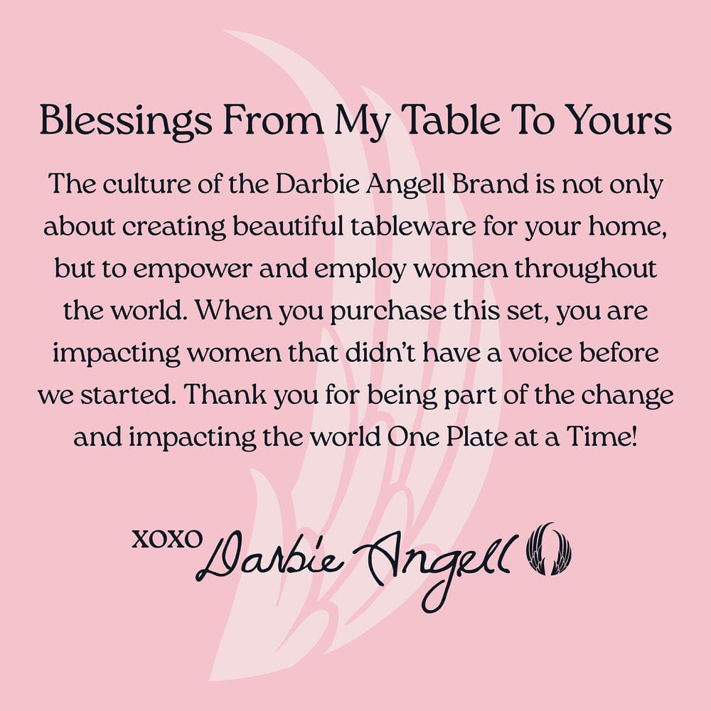 Darbie Angell Rising Up Blush 12 Piece Dinnerware Set, Service for 4