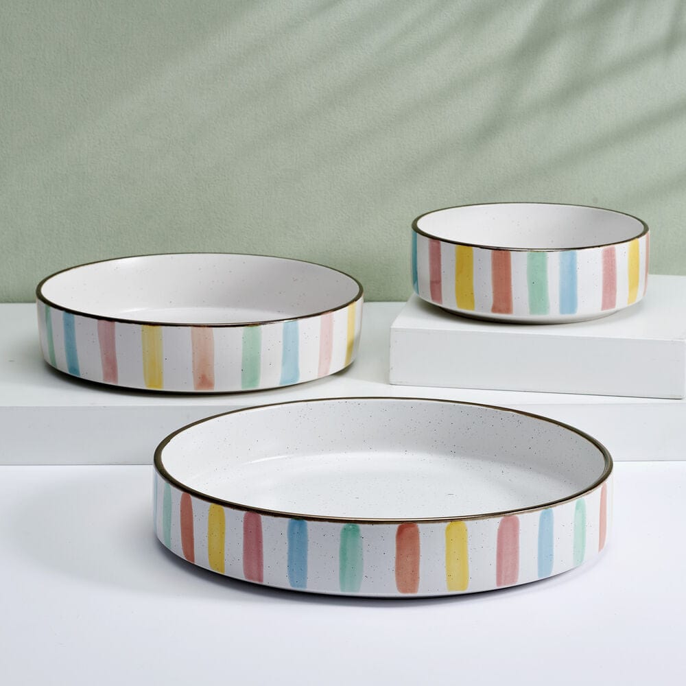 Darbie Angell Happy Spring Summer 9 Piece Bowl Set, Service for 3
