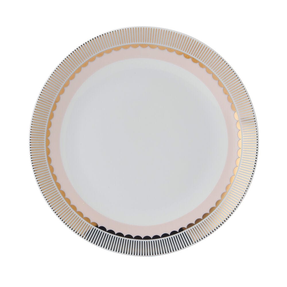 Darbie Angell Golden Charm Metallic 12 Piece Dinnerware Set, Service for 4