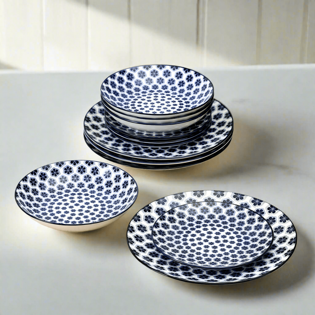 Blooming Delight 12 Piece Dinnerware Set, Service for 4