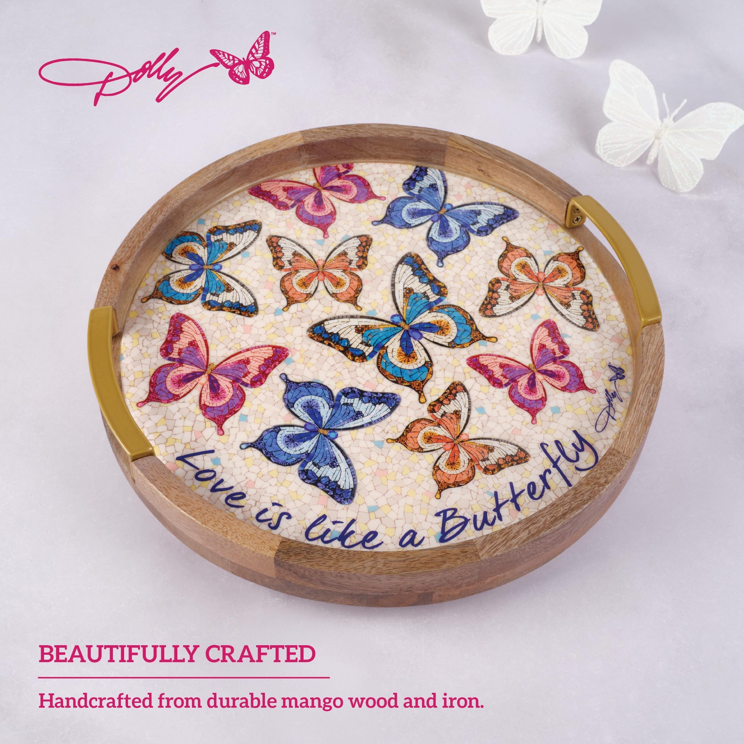 Dolly Parton Mosaic Lazy Susan Serve Tray