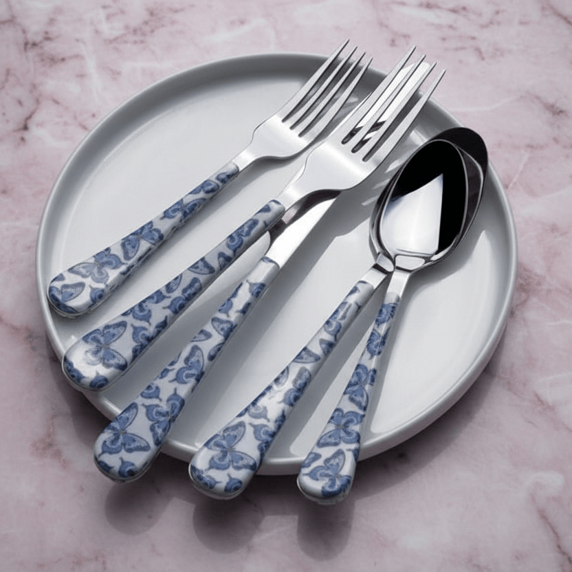Dolly Parton Mosaic Butterfly 20 Piece Flatware Set, Service for 4