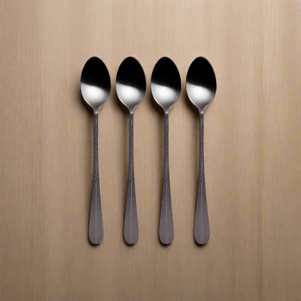 Sable Black Set of 4 Long Handled Spoons