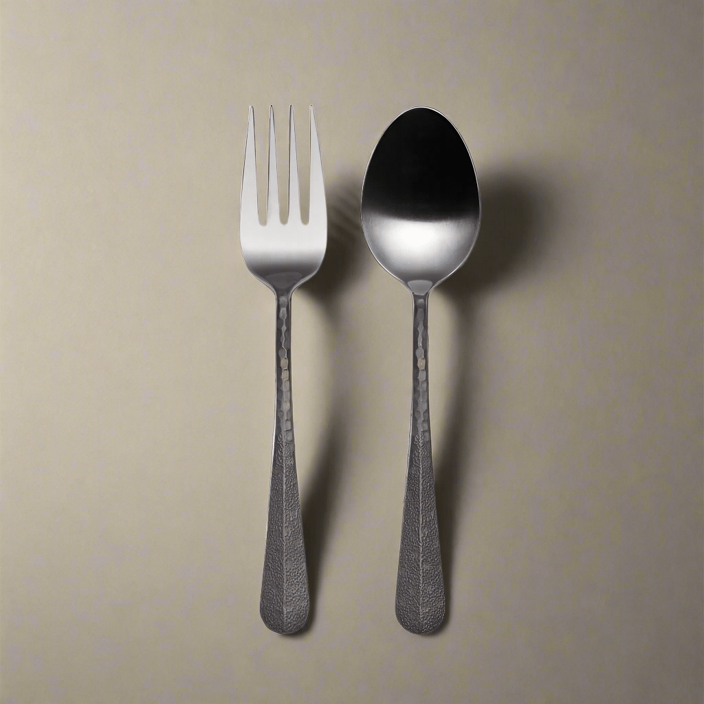 Sable Black Set of 2 Serving Fork and Spoon