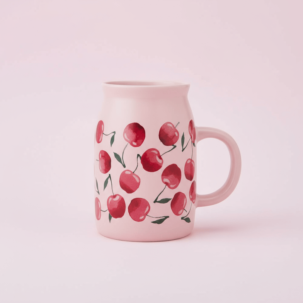 Cherries Milk Jug Mug