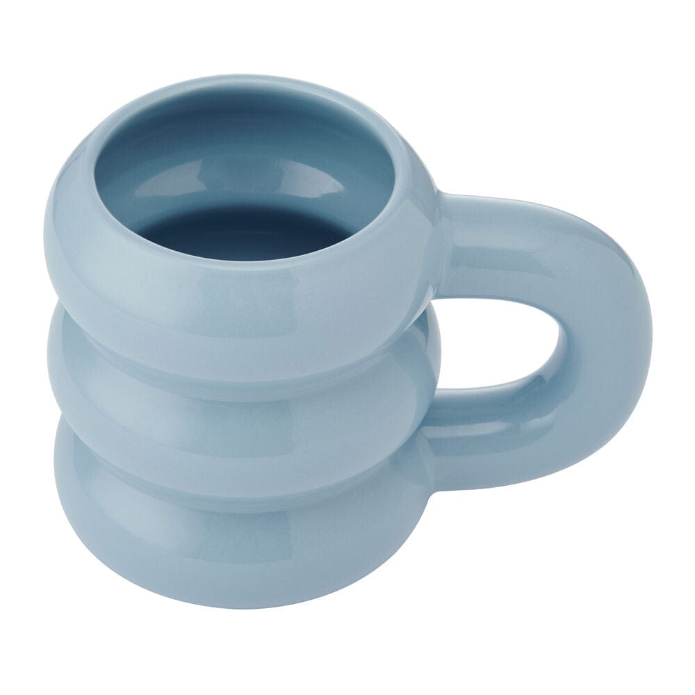 Blue Rounded Cloud Mug
