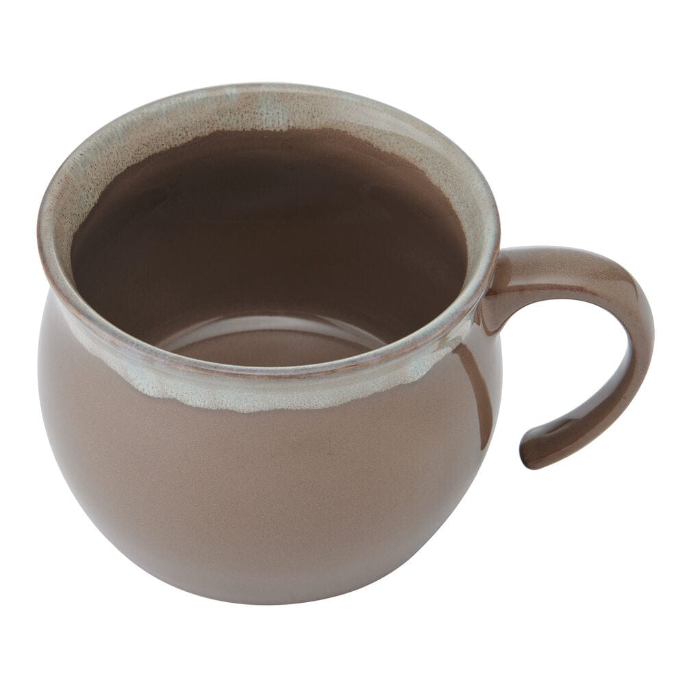 Brown Banded Jumbo Soup Mug