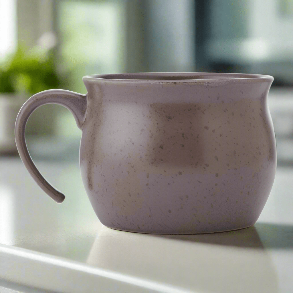 Brown Speckled Jumbo Soup Mug