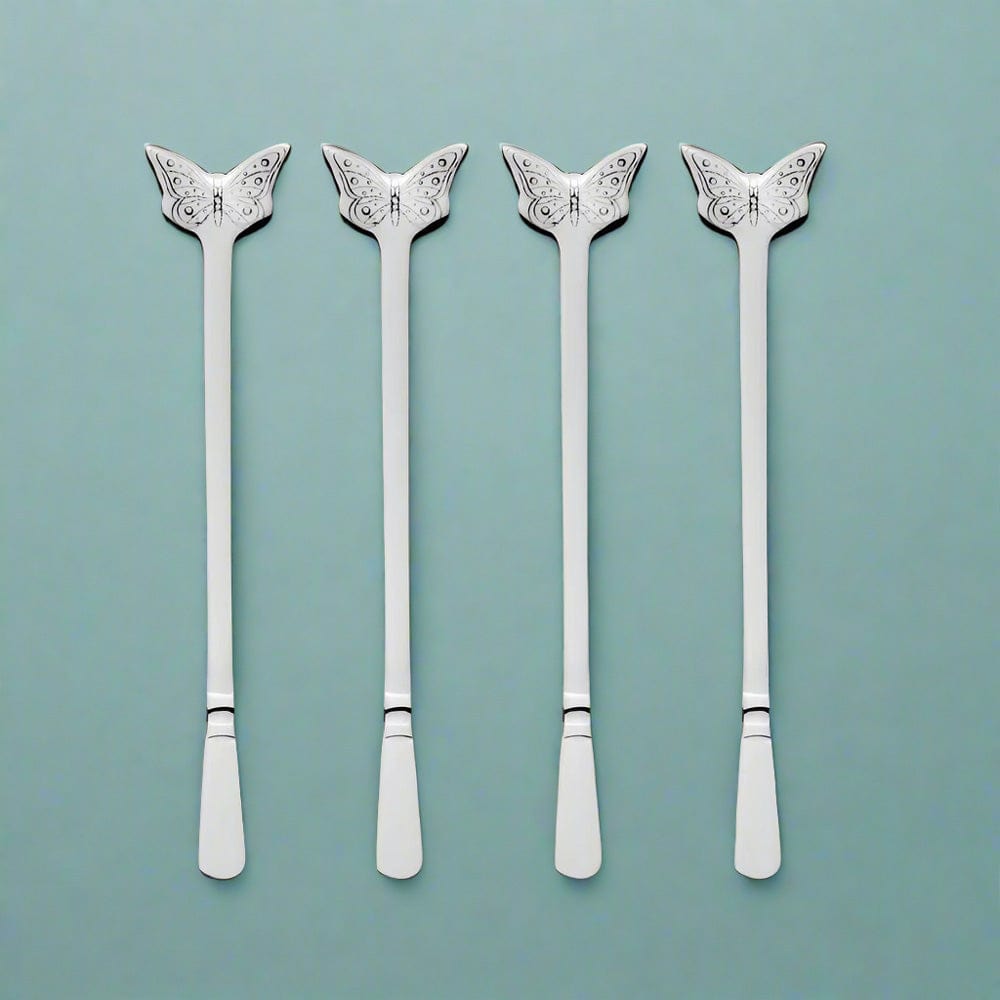 Butterfly Set of 4 Stirrers