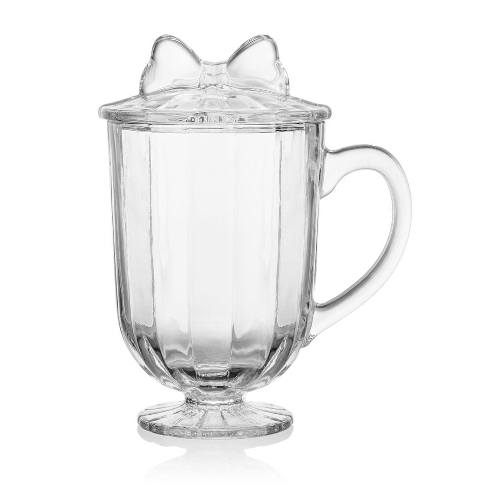 Darbie Angell Bliss Set of 2 Footed Drinking Glasses with Lids