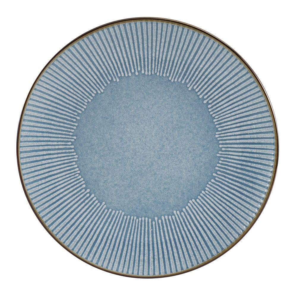Arlie Blue Set of 4 Dinner Plates