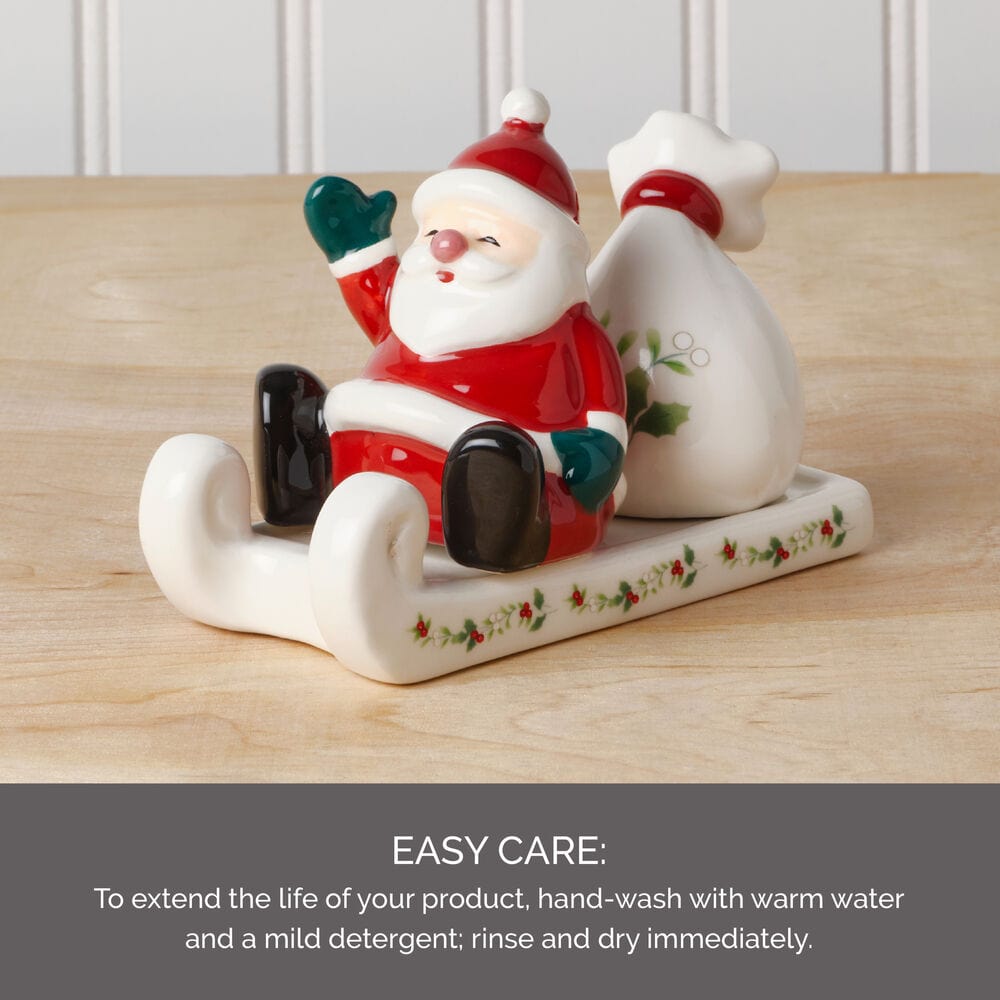 Winterberry® Santa Sled Salt and Pepper Set