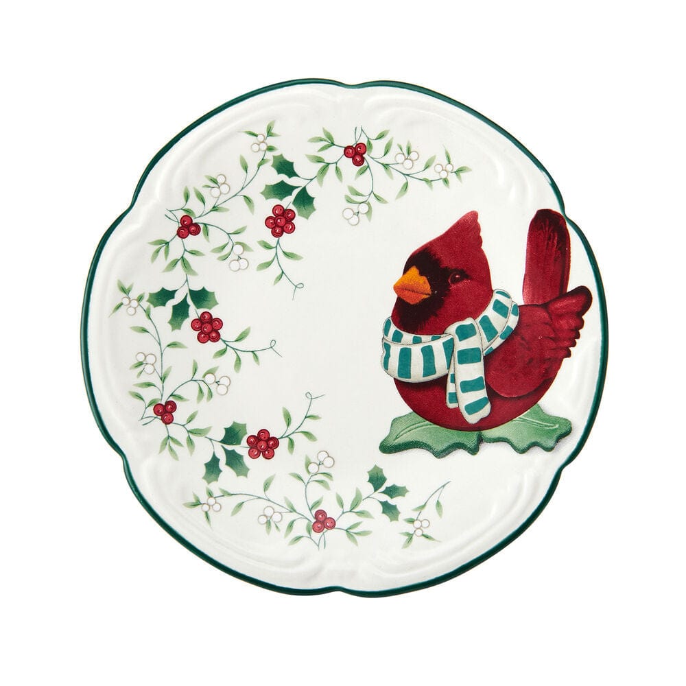 Winterberry® Cardinal Appetizer Plate with Spreader