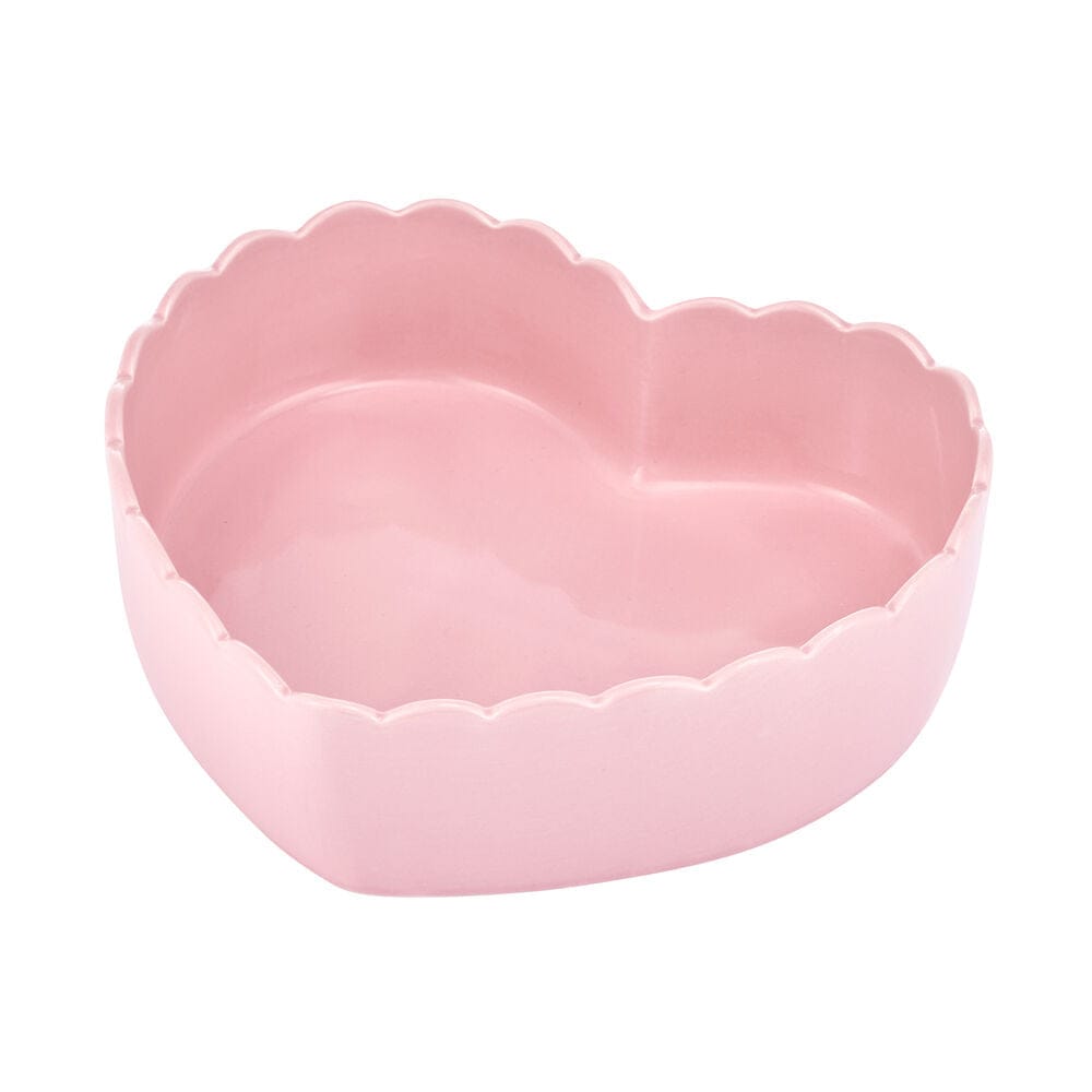 Tea Rose Pink Heart Serve Bowl