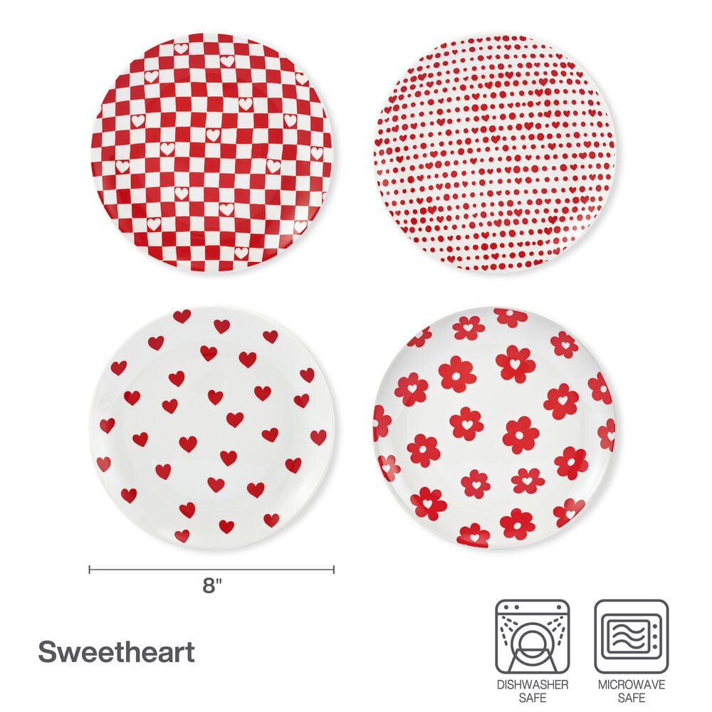 Darbie Angell Sweetheart Set of 4 Dessert Plates