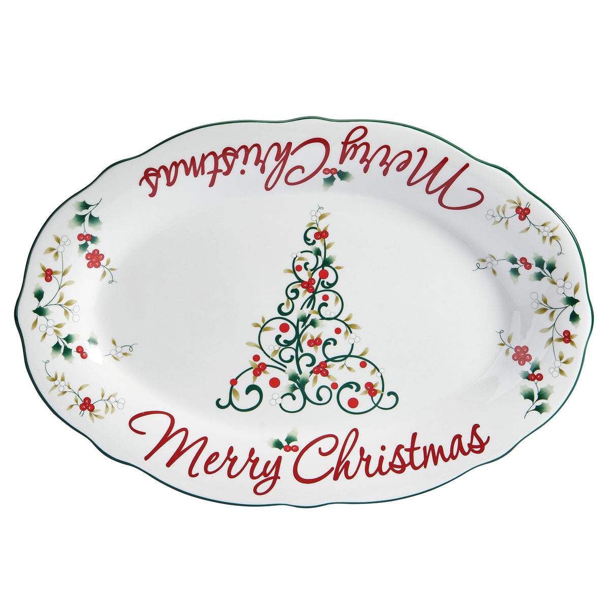 Winterberry® Merry Christmas Platter