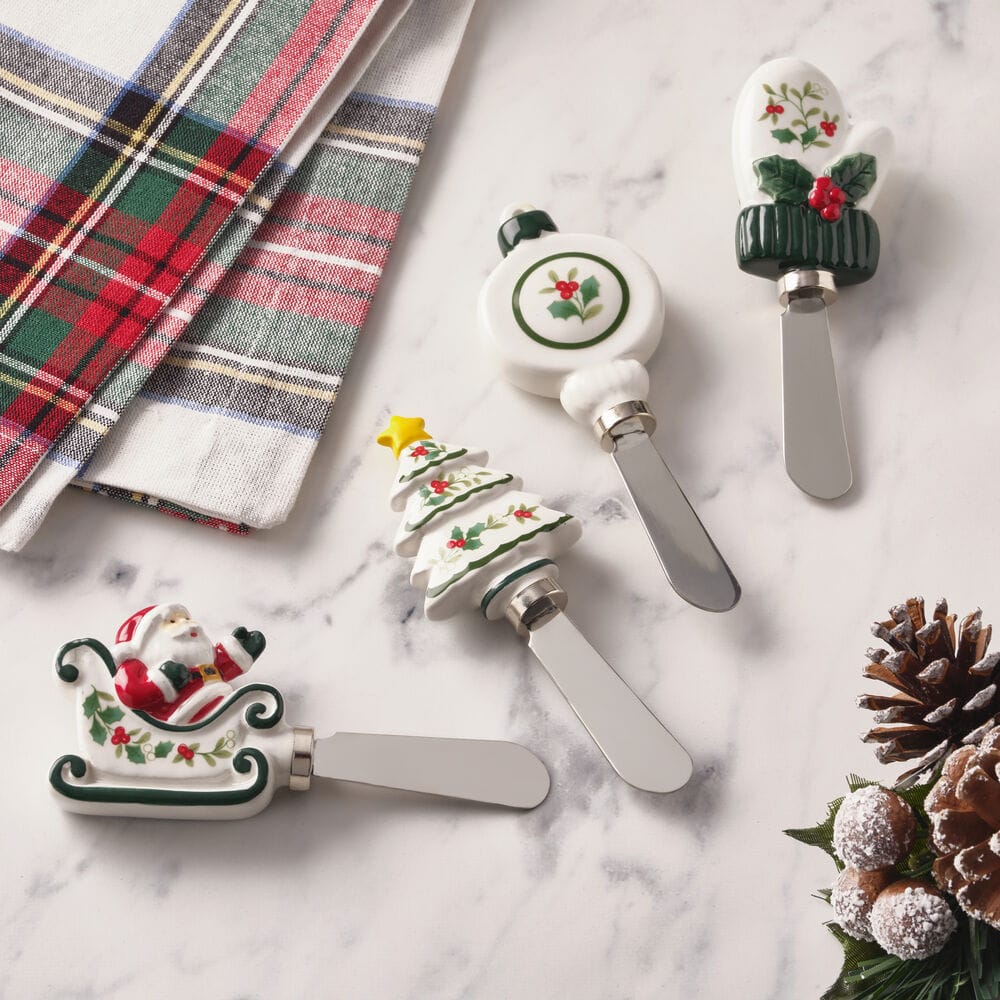 Winterberry® Set of 4 Figural Spreaders