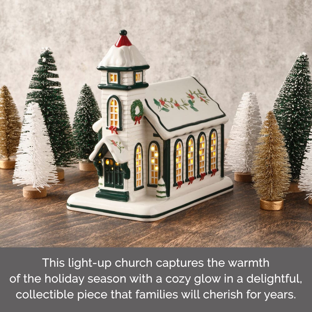 Winterberry® Village Church with LED Light