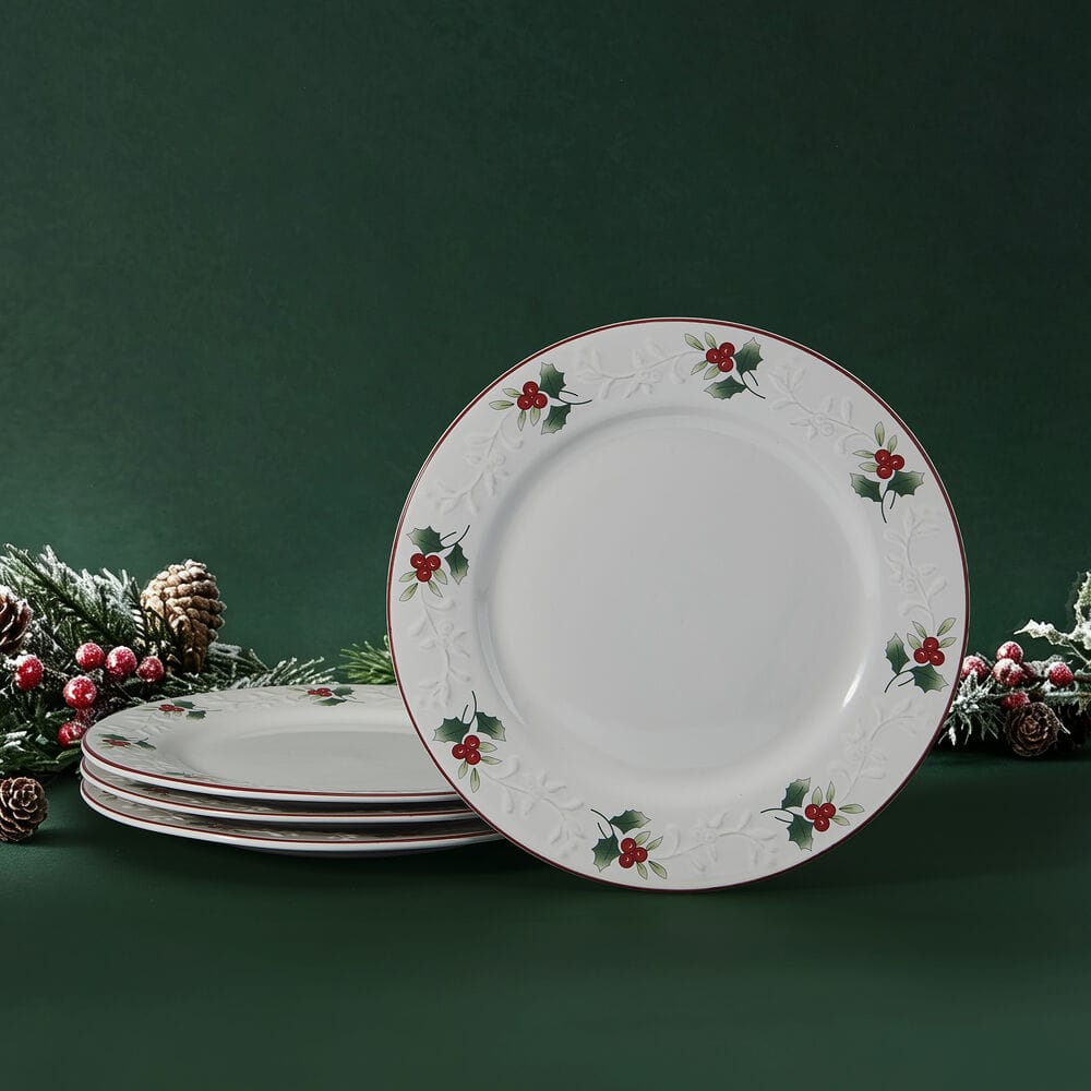 Winterberry® Charm Set of 4 Dinner Plates