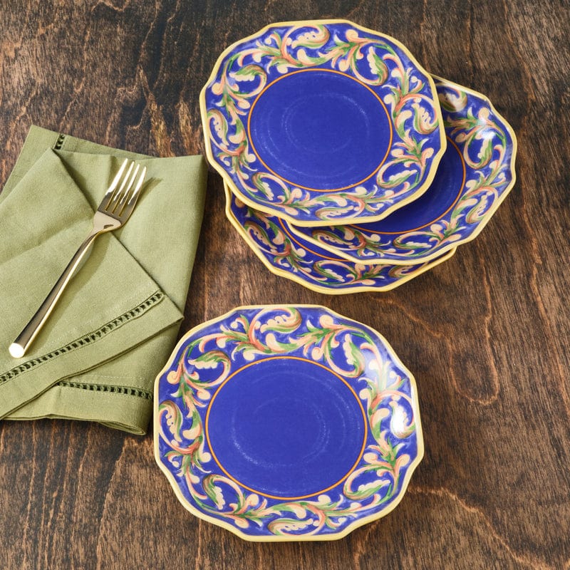 Villa della Luna® Set of 4 Blue Salad Plates