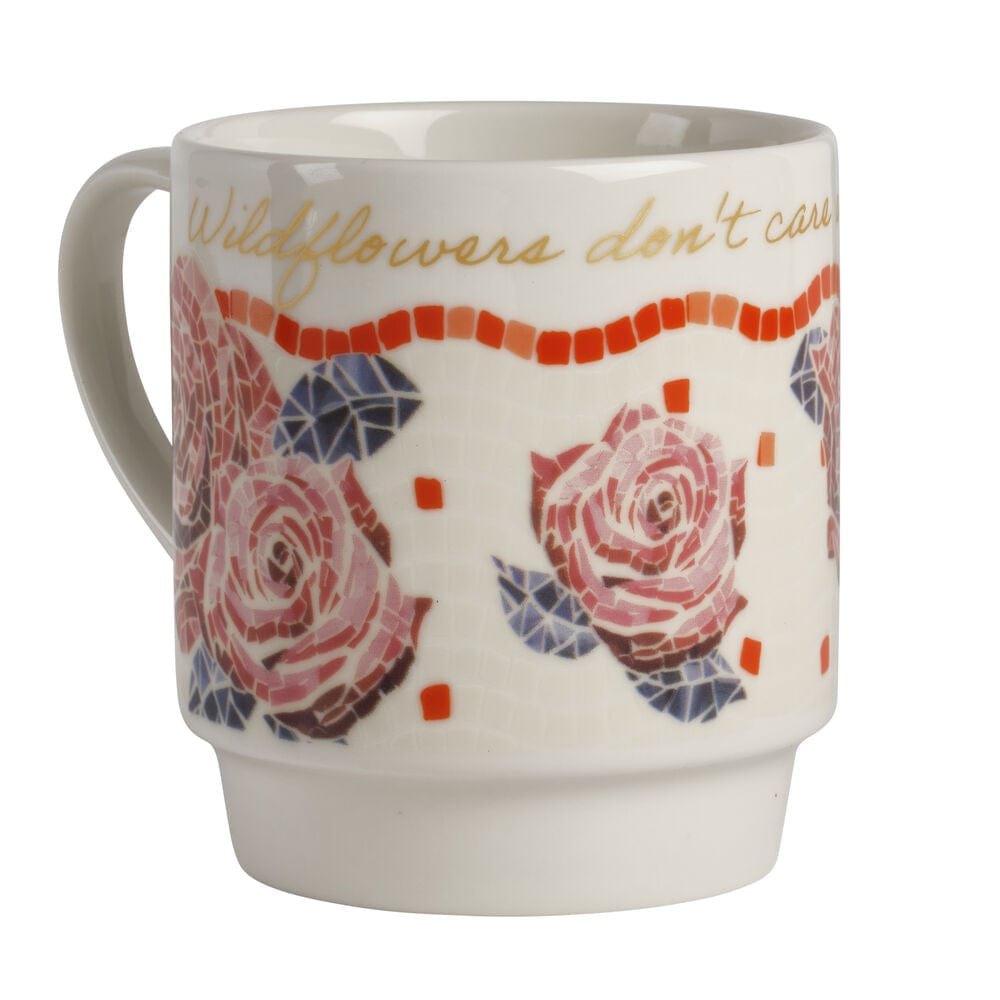 Dolly Parton Mosaic Set of 4 Mugs with Wire Rack