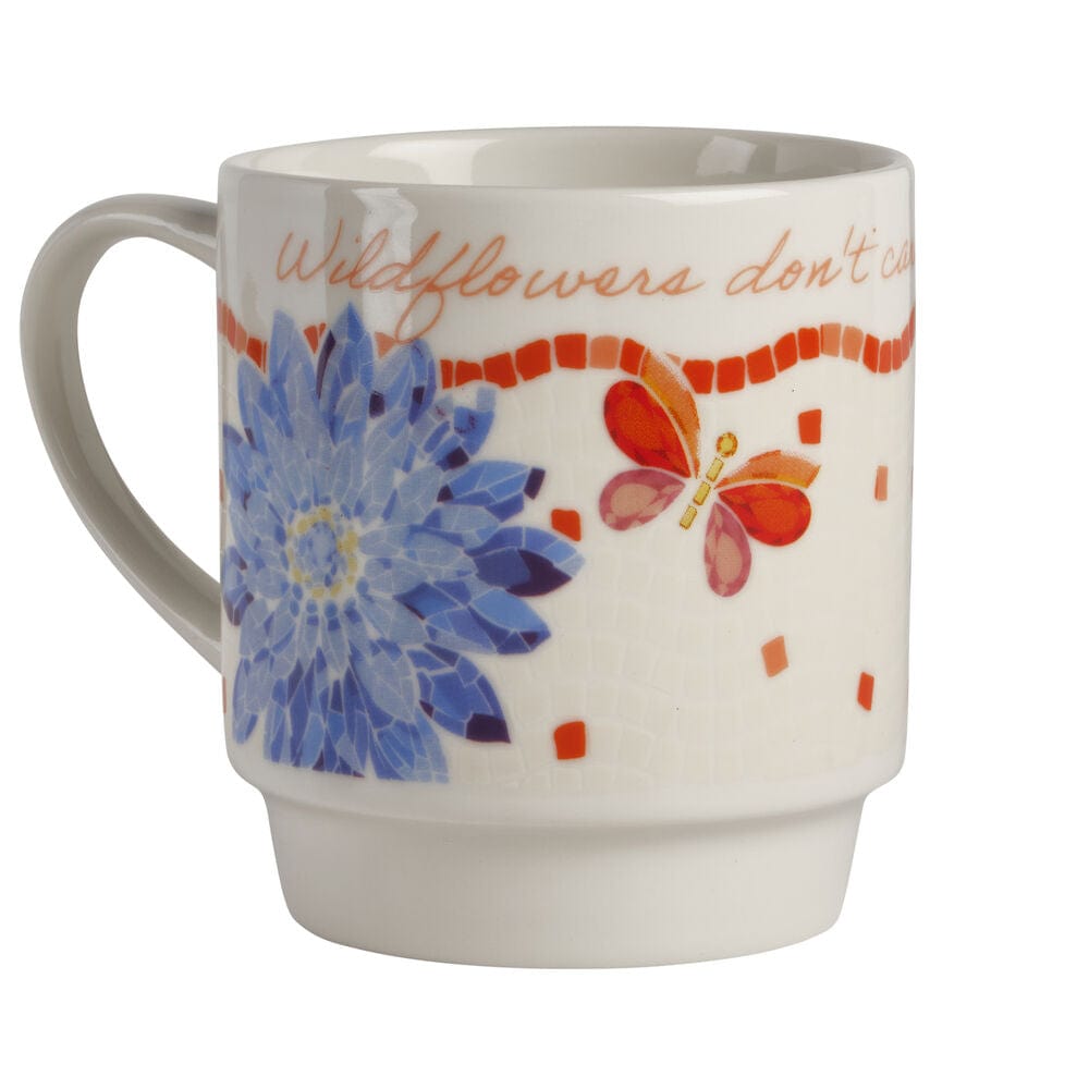 Dolly Parton Mosaic Set of 4 Mugs with Wire Rack