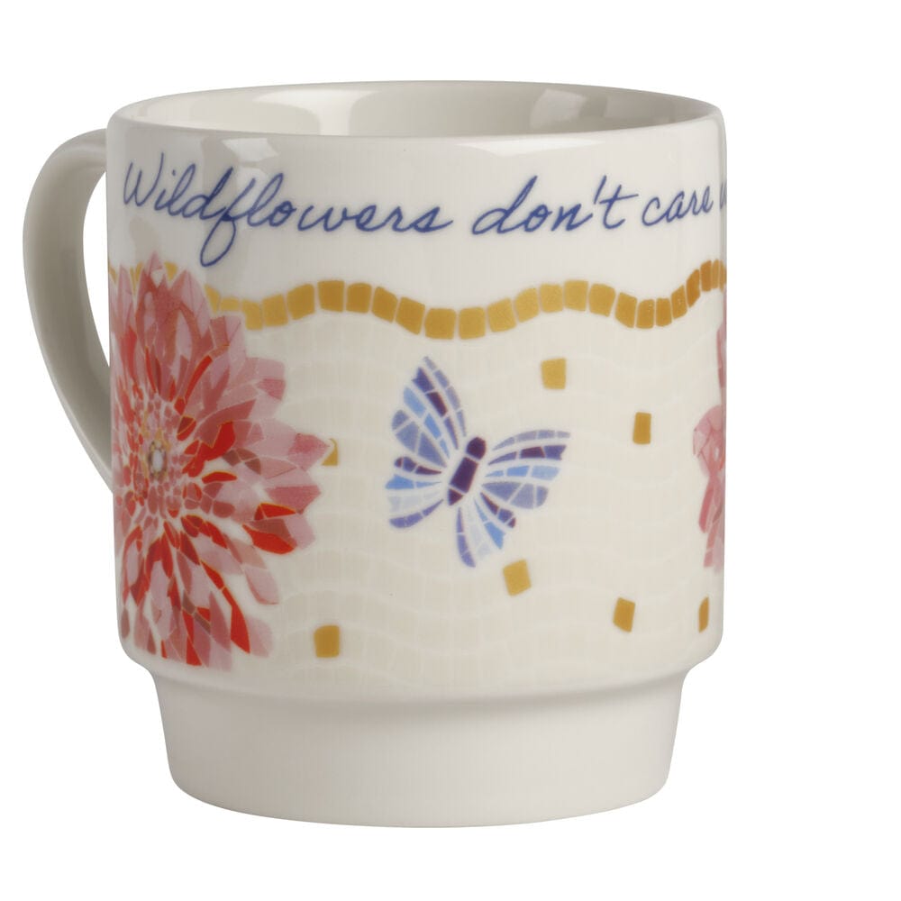 Dolly Parton Mosaic Set of 4 Mugs with Wire Rack