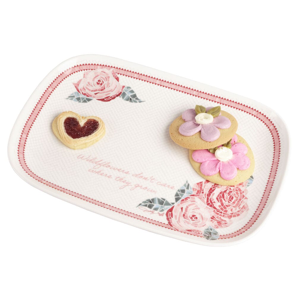 Dolly Parton Mosaic Floral Platter