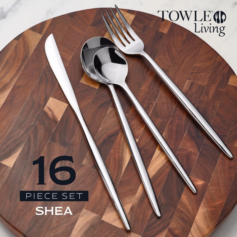 Shea Forged 16 Piece Flatware Set, Service for 4