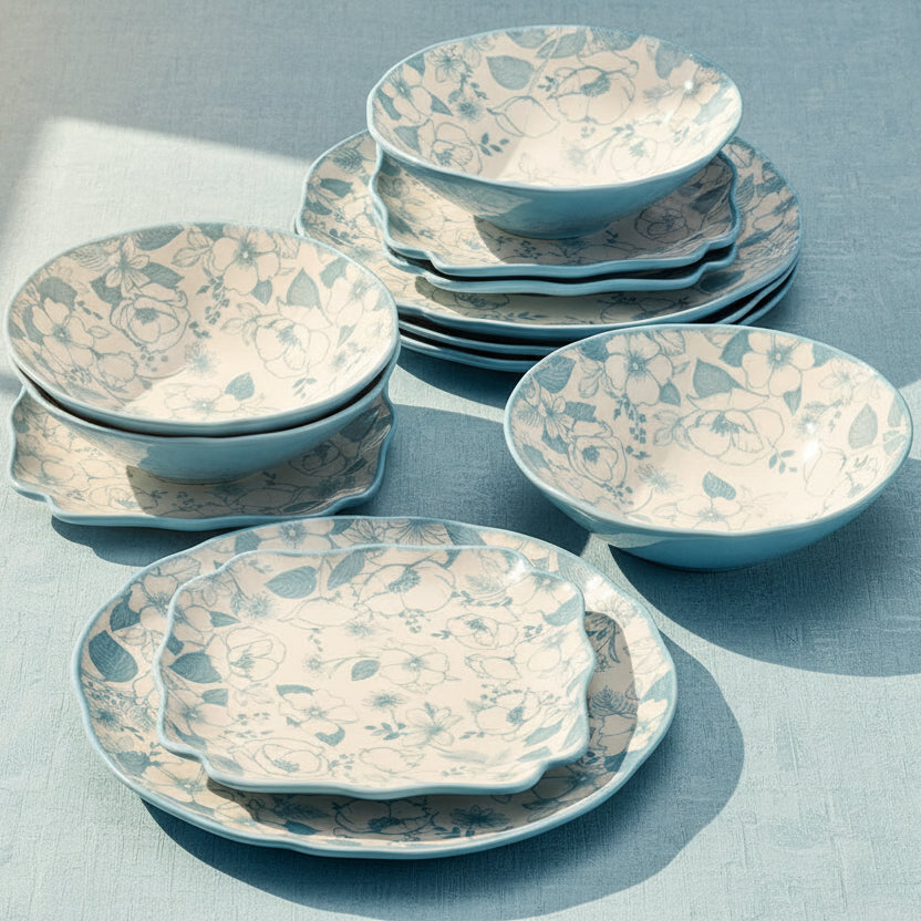 Garden Blossom 12 Piece Dinnerware Set, Service for 4