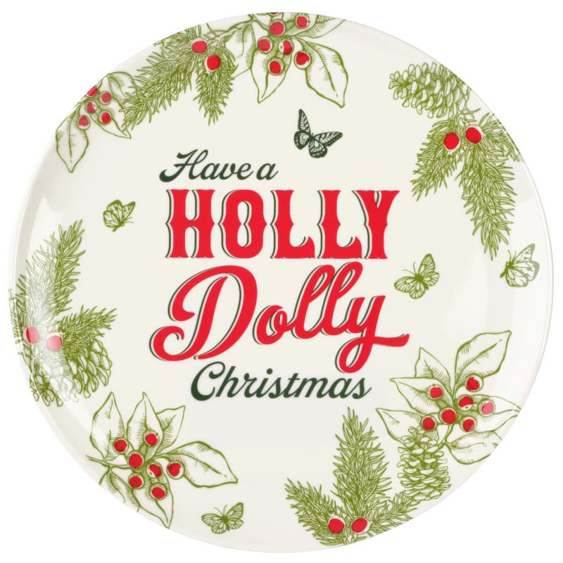 Dolly Parton Holly Dolly Outdoor Melamine Dinnerware Set, Service for 4
