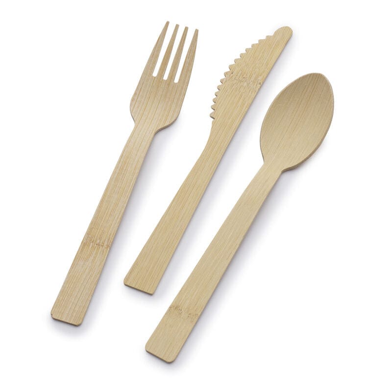 Let's Eat 72 Piece Bamboo Flatware Set