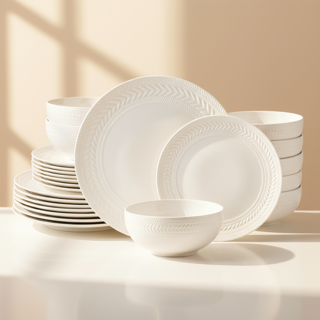 Josephine 24 Piece Dinnerware Set, Service for 8 Josephine 24 Piece Dinnerware Set, Service for 8