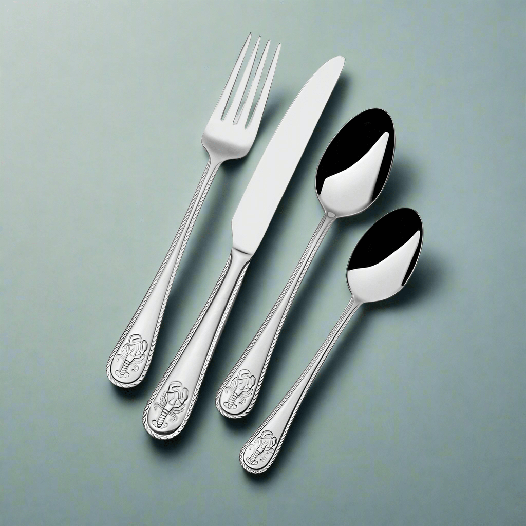 Lobster 16 Piece Flatware Set, Service for 4