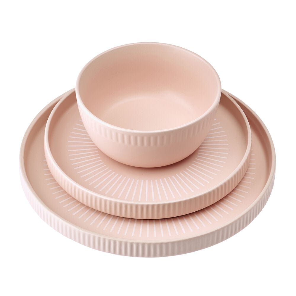 Darbie Angell Mod Blush 12 Piece Dinnerware Set, Service for 4