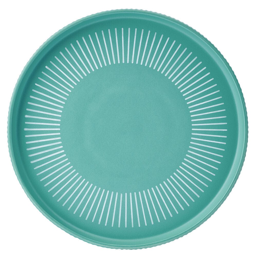 Darbie Angell Mod Teal 12 Piece Dinnerware Set, Service for 4